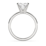 1.5CTW Dazzling Princess Shape Center Solitaire Natural Diamond Ring Set on 14K GOLD