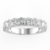 1.5CTW ROUND STONE PRONG SET NATURAL DIAMOND ETERNITY WEDDING / ANNIVERSARY BAND SET IN 14K GOLD