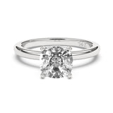 0.75CTW Dazzling Cushion Shape Center Solitaire Natural Diamond Ring Set on 14K GOLD