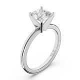 0.75CTW Dazzling Cushion Shape Center Solitaire Natural Diamond Ring Set on 14K GOLD