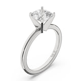 1CTW Dazzling Cushion Shape Center Solitaire Natural Diamond Ring Set on 14K GOLD