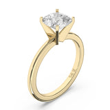 1CTW Dazzling Cushion Shape Center Solitaire Natural Diamond Ring Set on 14K GOLD