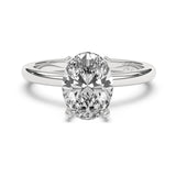 1.2CTW Dazzling Oval Shape Center Solitaire Natural Diamond Ring Set on 14K GOLD