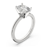 1.5CTW Dazzling Oval Shape Center Solitaire Natural Diamond Ring Set on 14K GOLD