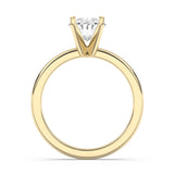 1.5CTW Dazzling Oval Shape Center Solitaire Natural Diamond Ring Set on 14K GOLD