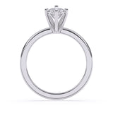 1.5CTW Dazzling Marquise Shape Center Solitaire Natural Diamond Ring Set on 14K GOLD