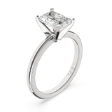 0.75CTW Dazzling Radiant Shape Center Solitaire Natural Diamond Ring Set on 14K GOLD