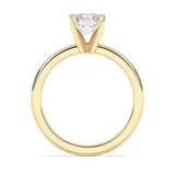 1.2CTW Dazzling Radiant Shape Center Solitaire Natural Diamond Ring Set on 14K GOLD