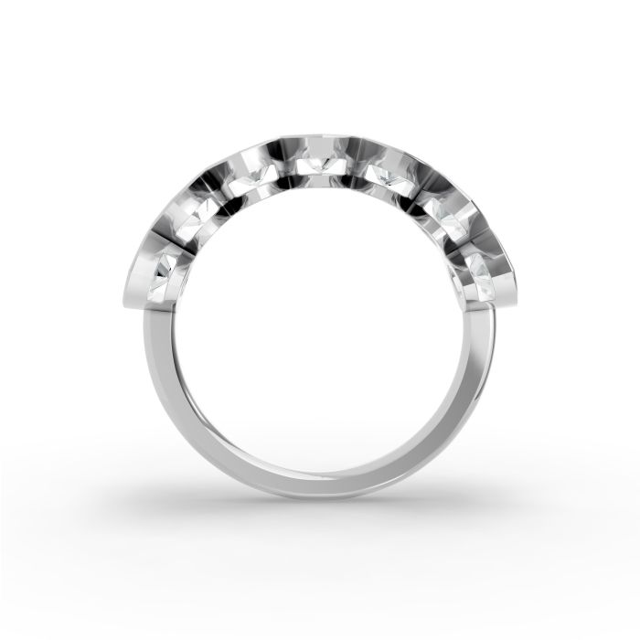 Marquise Shape Diamond Anniversary Band in Gold