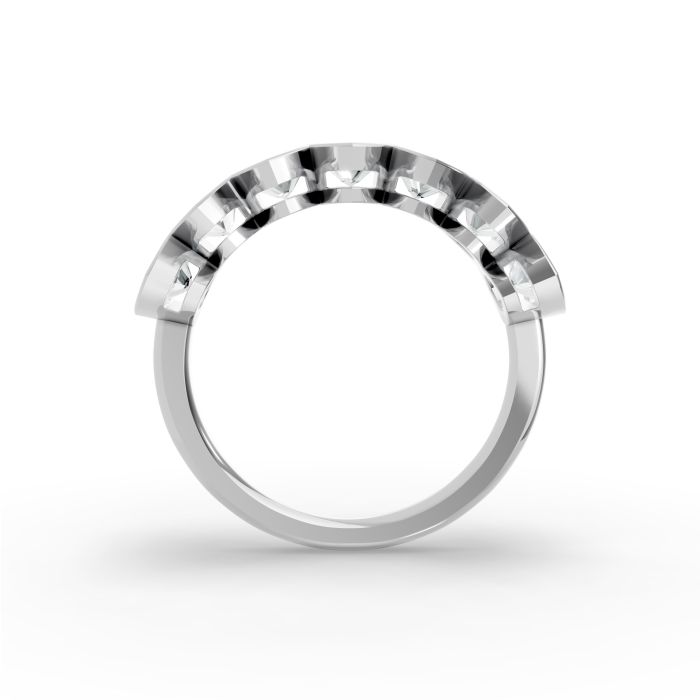 Marquise Shape Diamond Anniversary Band in Gold