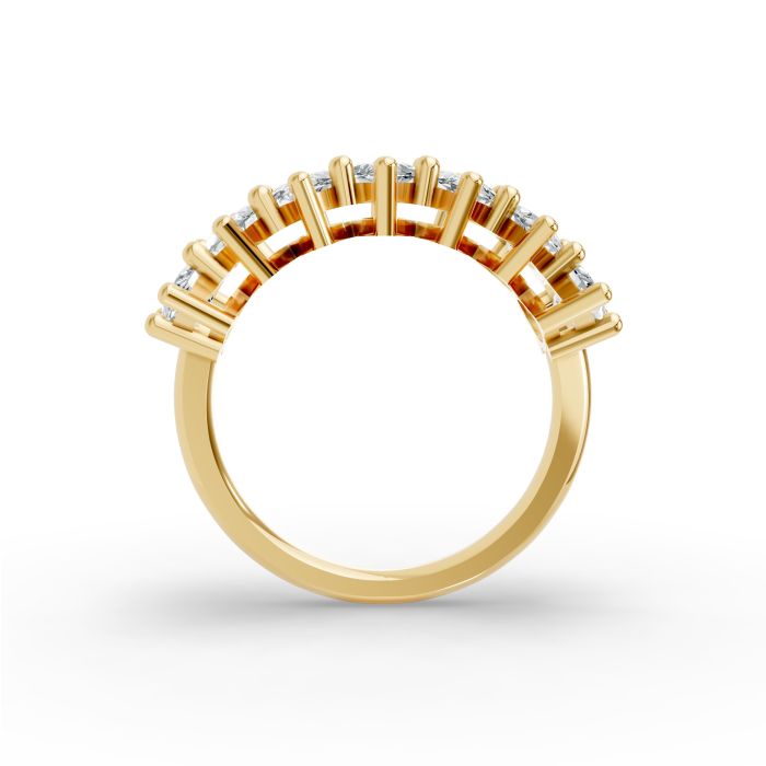 Marquise Shape Diamond Anniversary Band in Gold