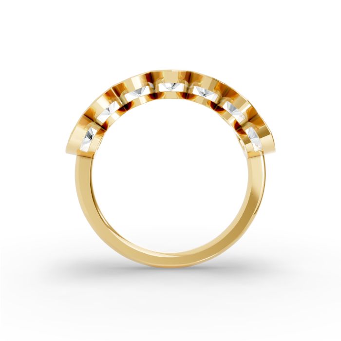 Marquise Shape Diamond Anniversary Band in Gold