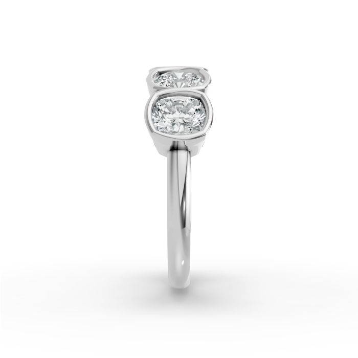 Cushion Shape Diamond Anniversary Band in Gold