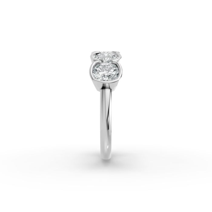 Cushion Shape Diamond Anniversary Band in Gold