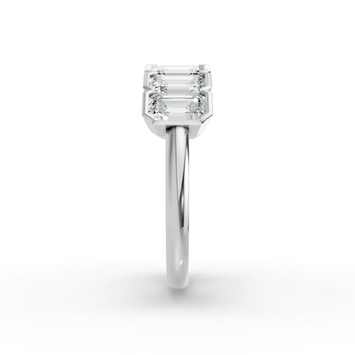 Emerald Shape Diamond Anniversary Band in Gold