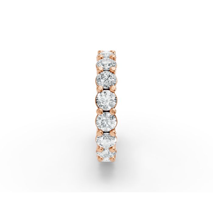 Round Shape Diamond Eternity Bands in Gold