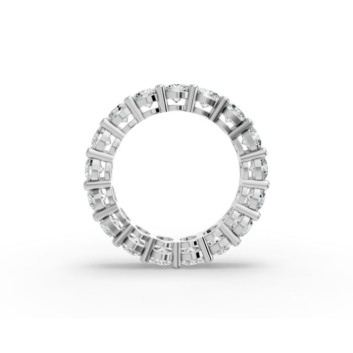 Round Shape Diamond Eternity Bands in Gold