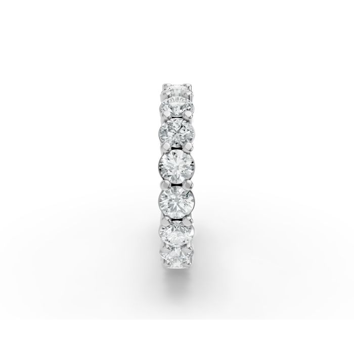 Round Shape Diamond Eternity Bands in Gold