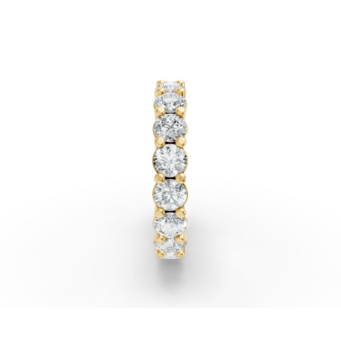 Round Shape Diamond Eternity Bands in Gold