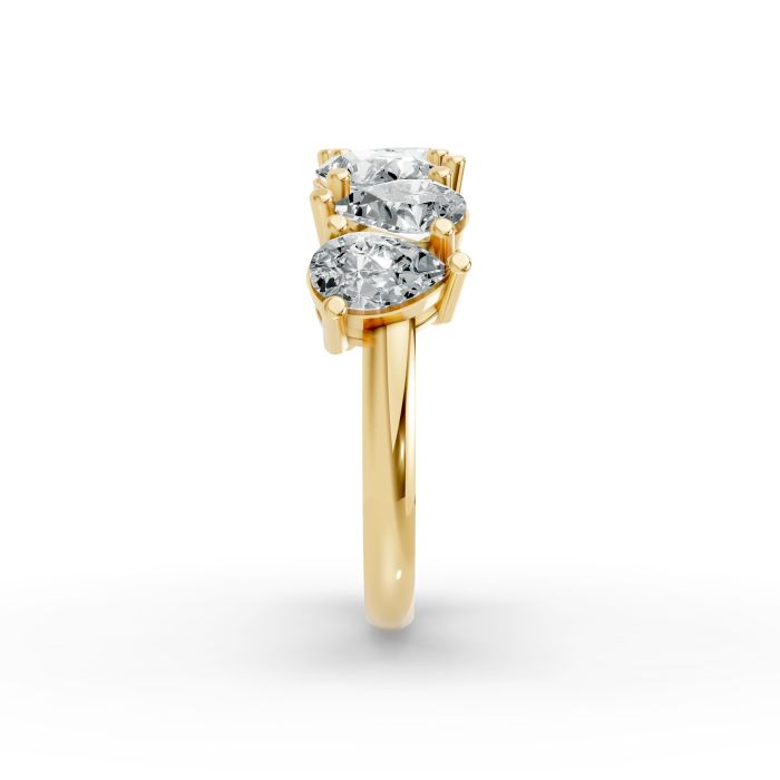 Pear Shape Diamond Anniversary Band in Gold