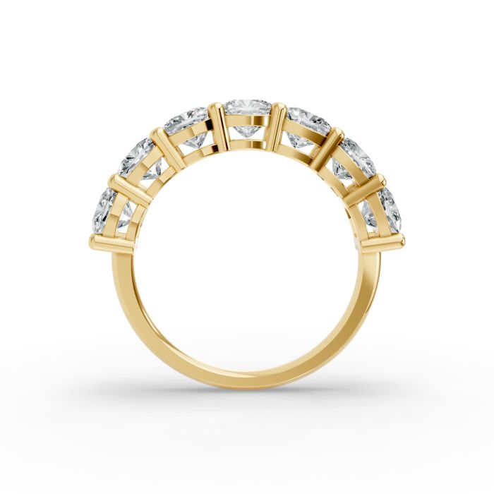 Cushion Shape Diamond Anniversary Band in Gold