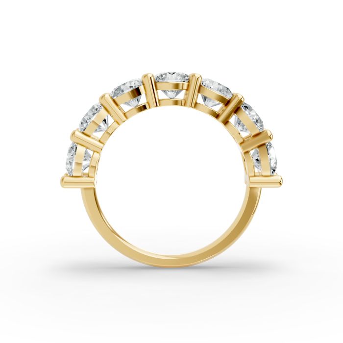 Round Shape Diamond Anniversary Band in Gold