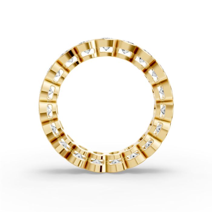 Round Shape Diamond Eternity Bands in Gold