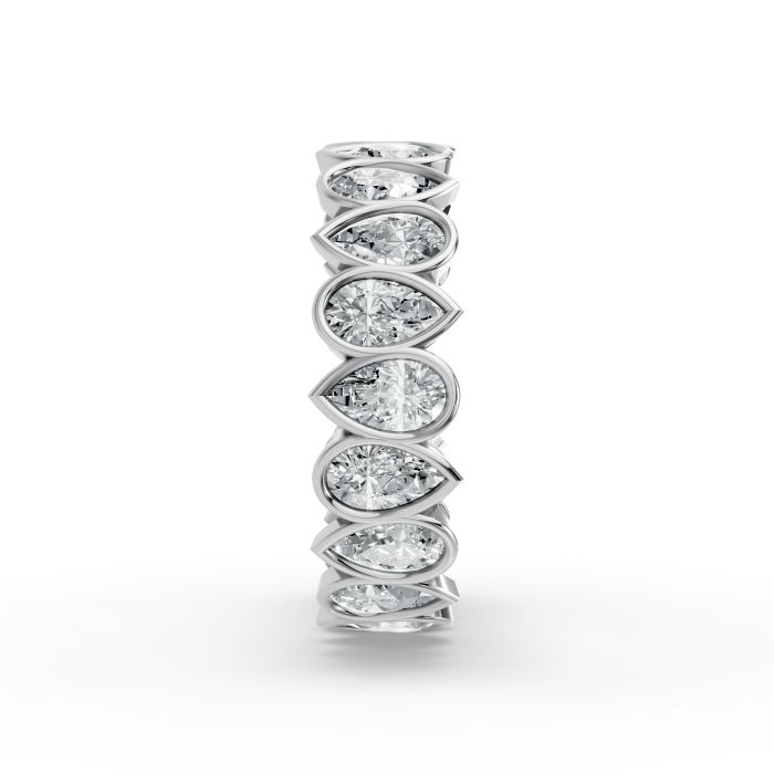 Pear Shape Diamond Eternity Bands in Gold