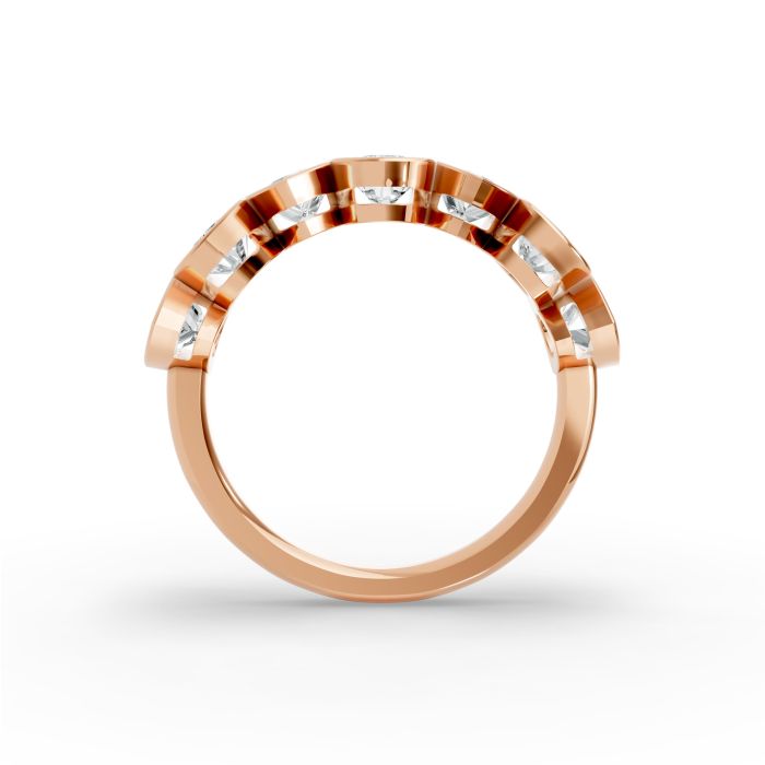 Pear Shape Diamond Anniversary Band in Gold