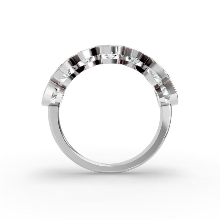 Pear Shape Diamond Anniversary Band in Gold
