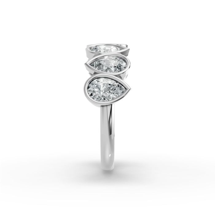 Pear Shape Diamond Anniversary Band in Gold