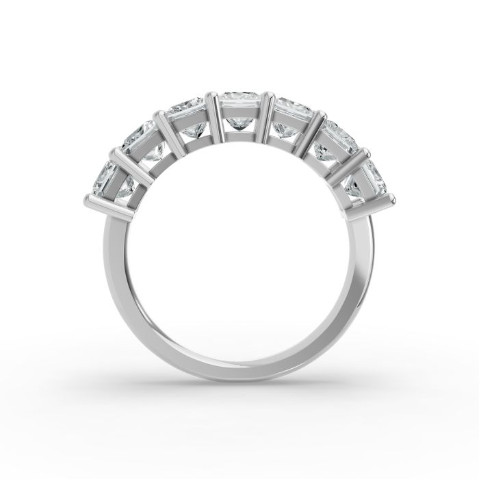 Princess Shape Diamond Anniversary Band in Gold