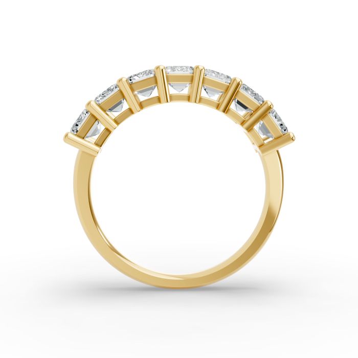 Emerald Shape Diamond Anniversary Band in Gold