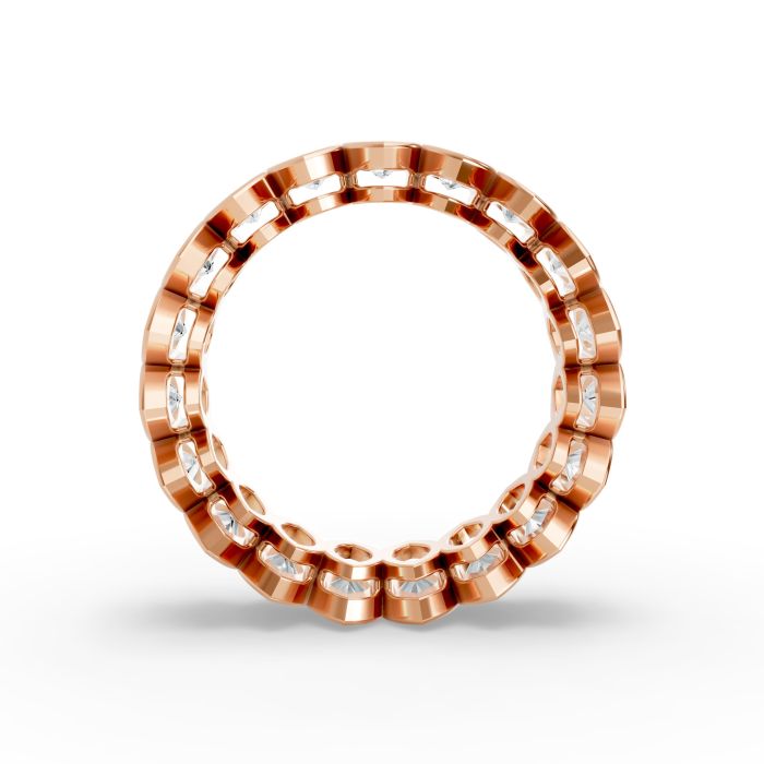 Marquise Shape Diamond Eternity Bands in Gold