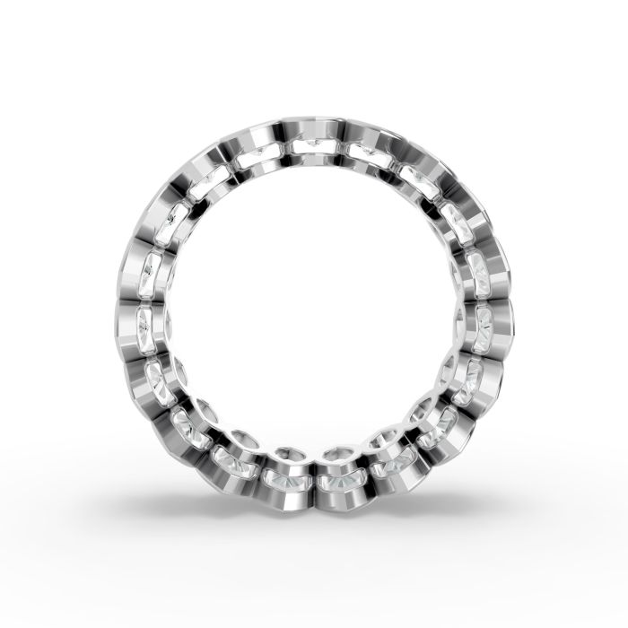 Marquise Shape Diamond Eternity Bands in Gold