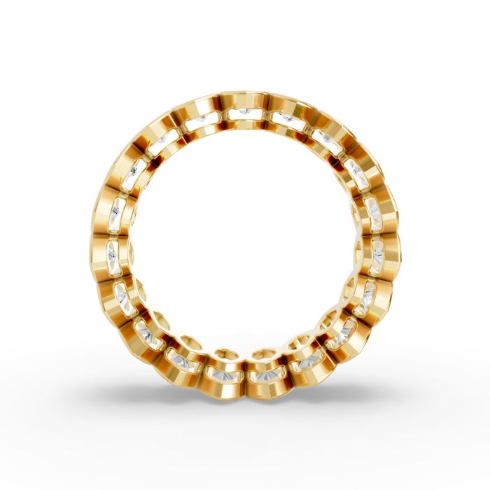 Marquise Shape Diamond Eternity Bands in Gold
