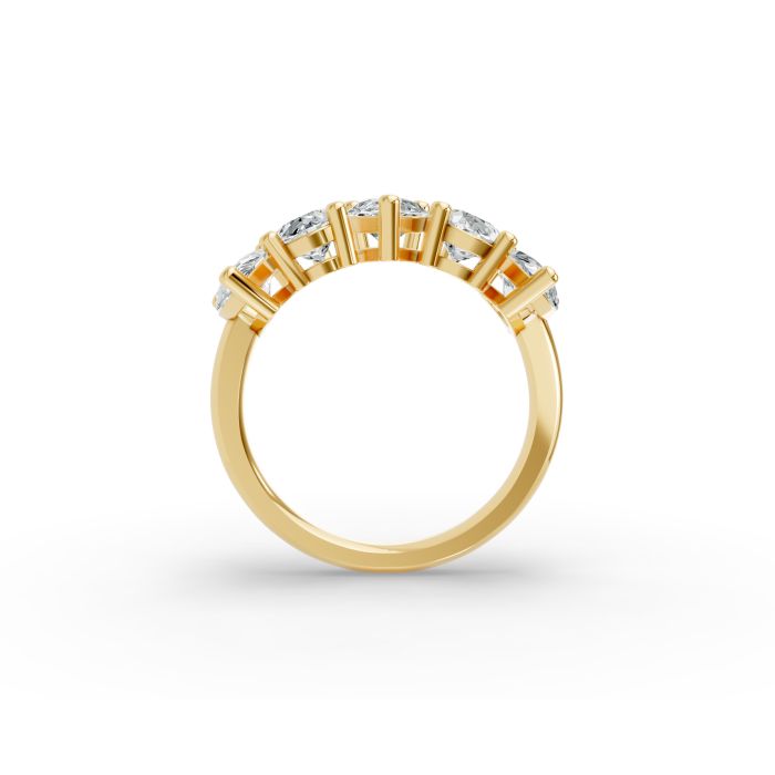 Pear Shape Diamond Anniversary Band in Gold