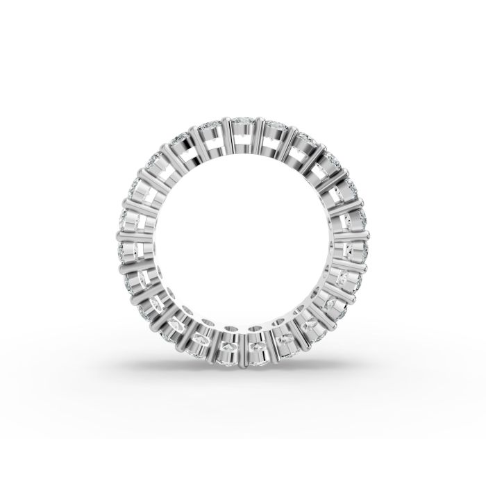 Oval Shape Diamond Eternity Bands in Gold