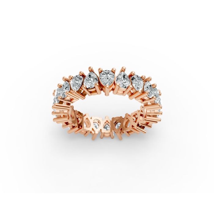 Pear Shape Diamond Eternity Bands in Gold
