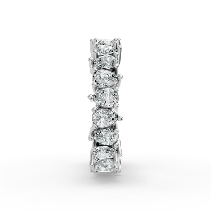 Pear Shape Diamond Eternity Bands in Gold