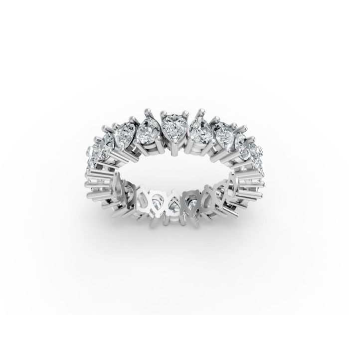 Pear Shape Diamond Eternity Bands in Gold