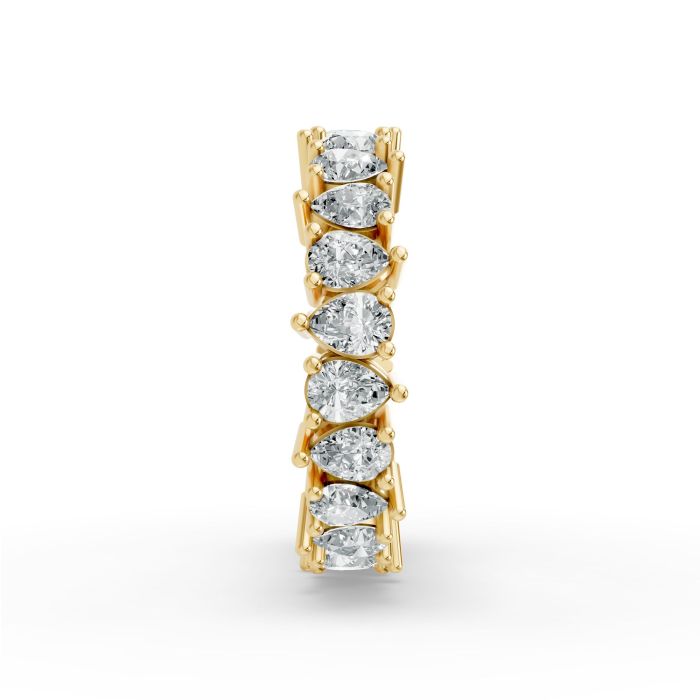 Pear Shape Diamond Eternity Bands in Gold