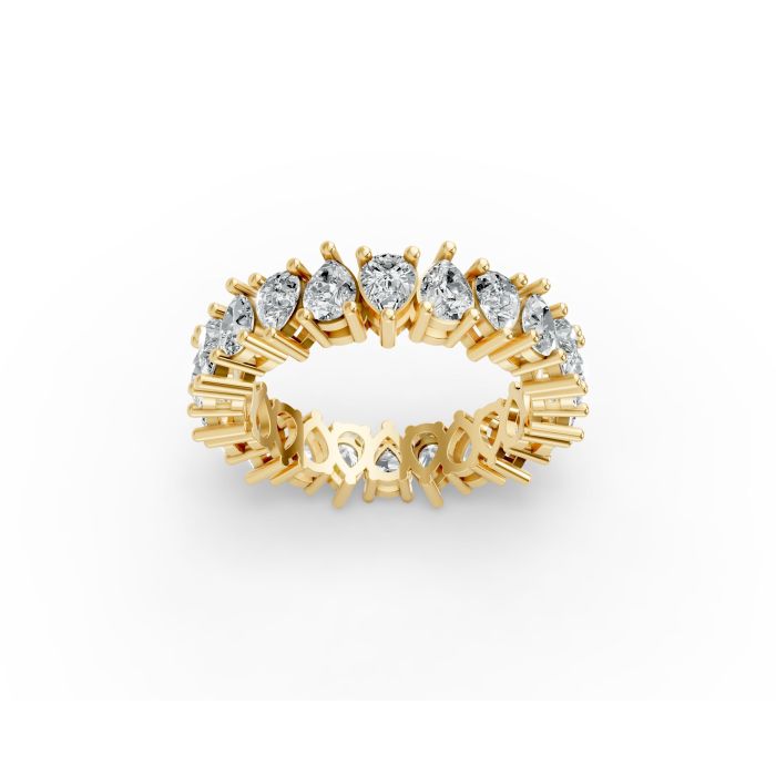 Pear Shape Diamond Eternity Bands in Gold