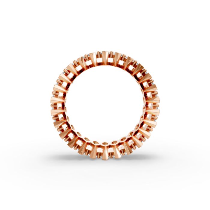 Marquise Shape Diamond Eternity Bands in Gold