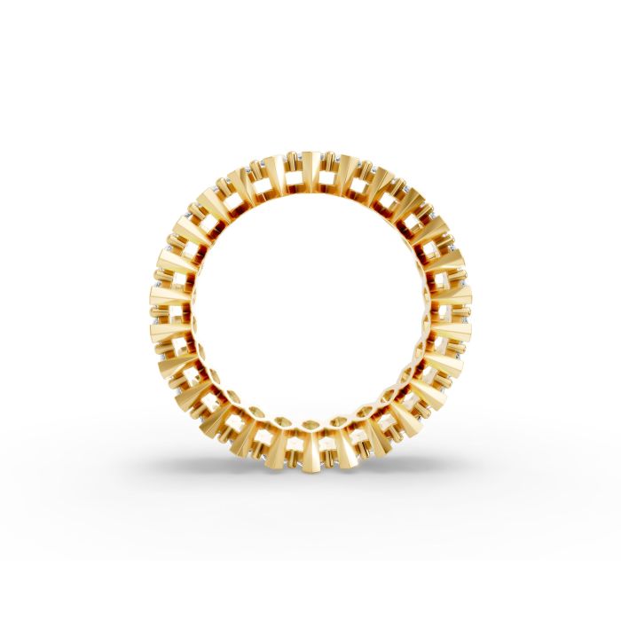 Marquise Shape Diamond Eternity Bands in Gold