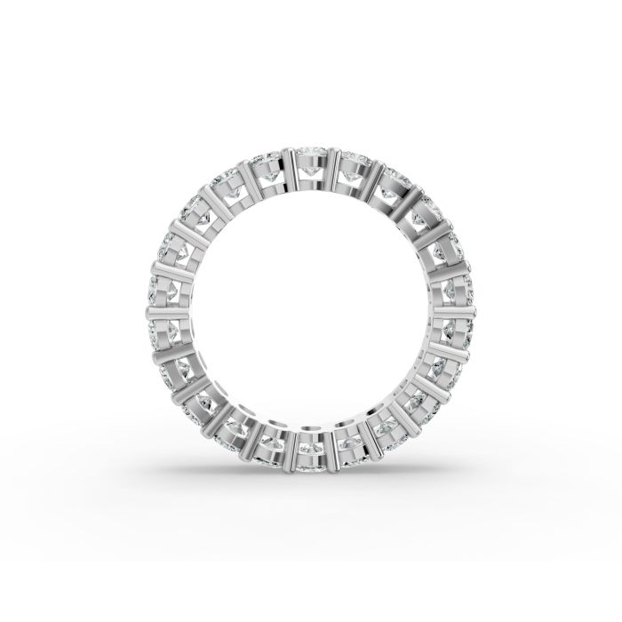Cushion Shape Diamond Eternity Bands in Gold