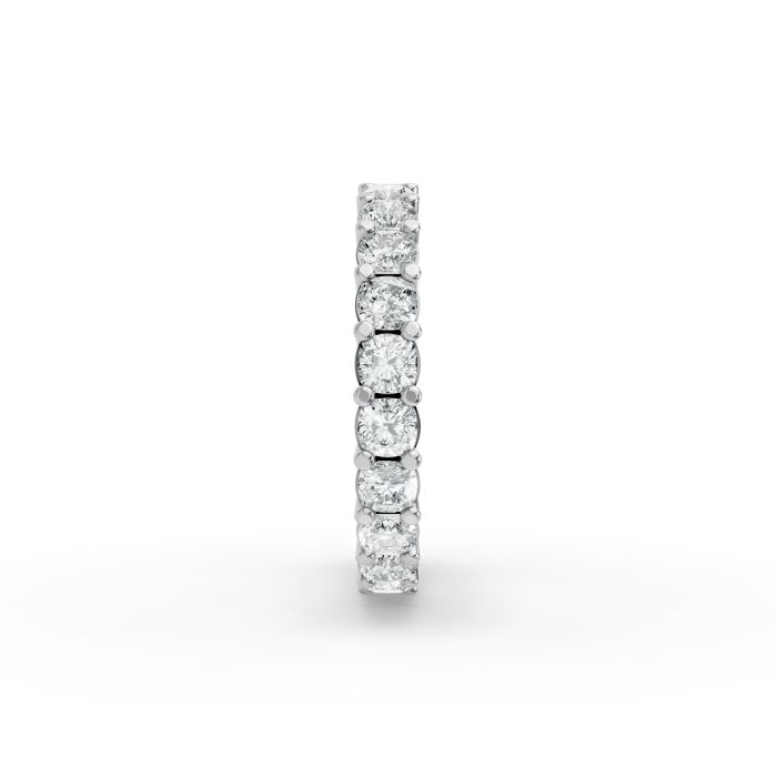 Cushion Shape Diamond Eternity Bands in Gold