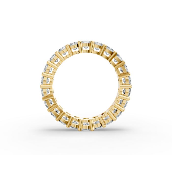 Cushion Shape Diamond Eternity Bands in Gold