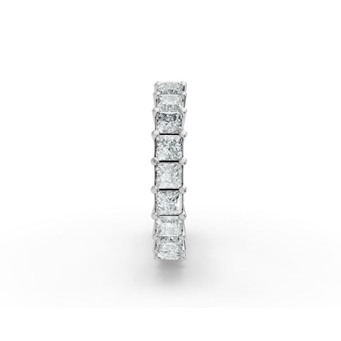 Princess Shape Diamond Eternity Bands in Gold