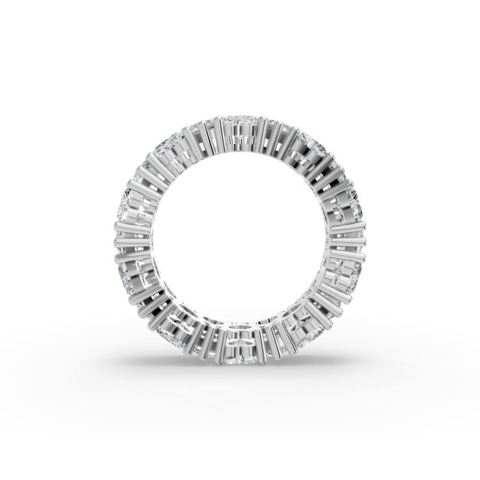 Heart Shape Diamond Eternity Bands in Gold
